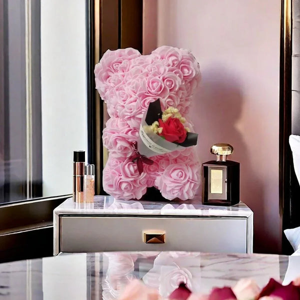 Rose Bear Bouquet Keepsake Gift